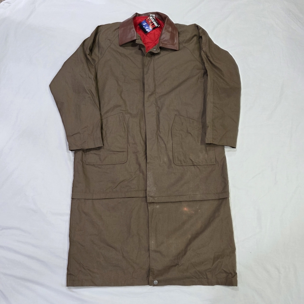 Vintage Marlboro Gear Zip Off Western Duster/Barn Jacket w/Removeable Lining. XL